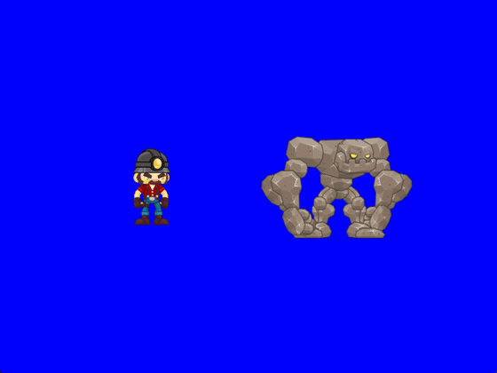 The demo running