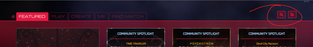The SnapMap browser with the search icon highlighted