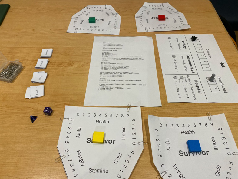 The second paper prototype on the table